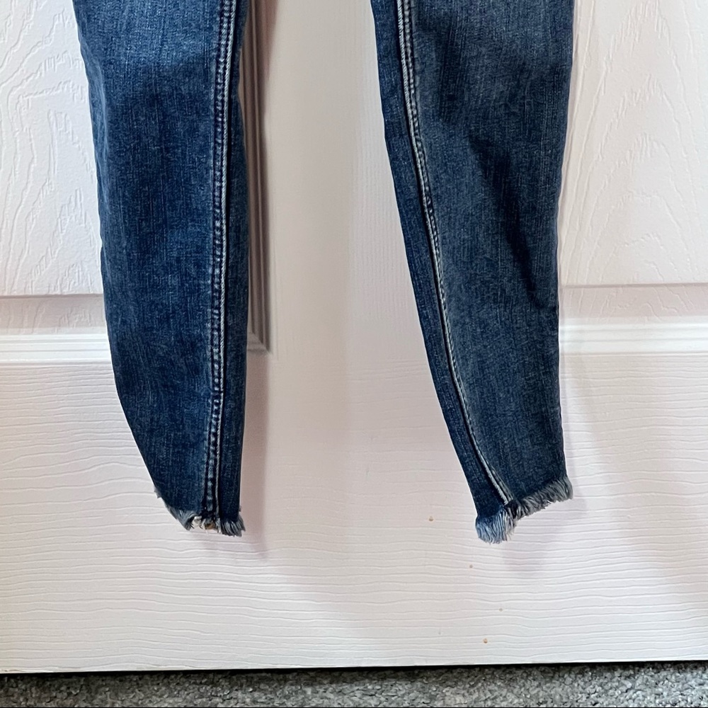 ⭐️ Free People Denim Jean Overalls Coveralls Size 26R - Picture 10 of 13